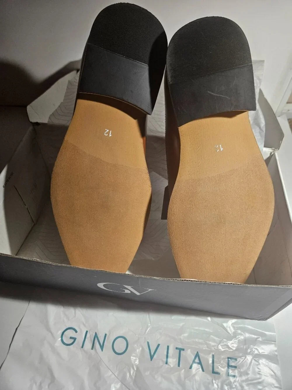 Gino Vitale 7901 Brogue Dress Shoes Brown Size 12 NWT